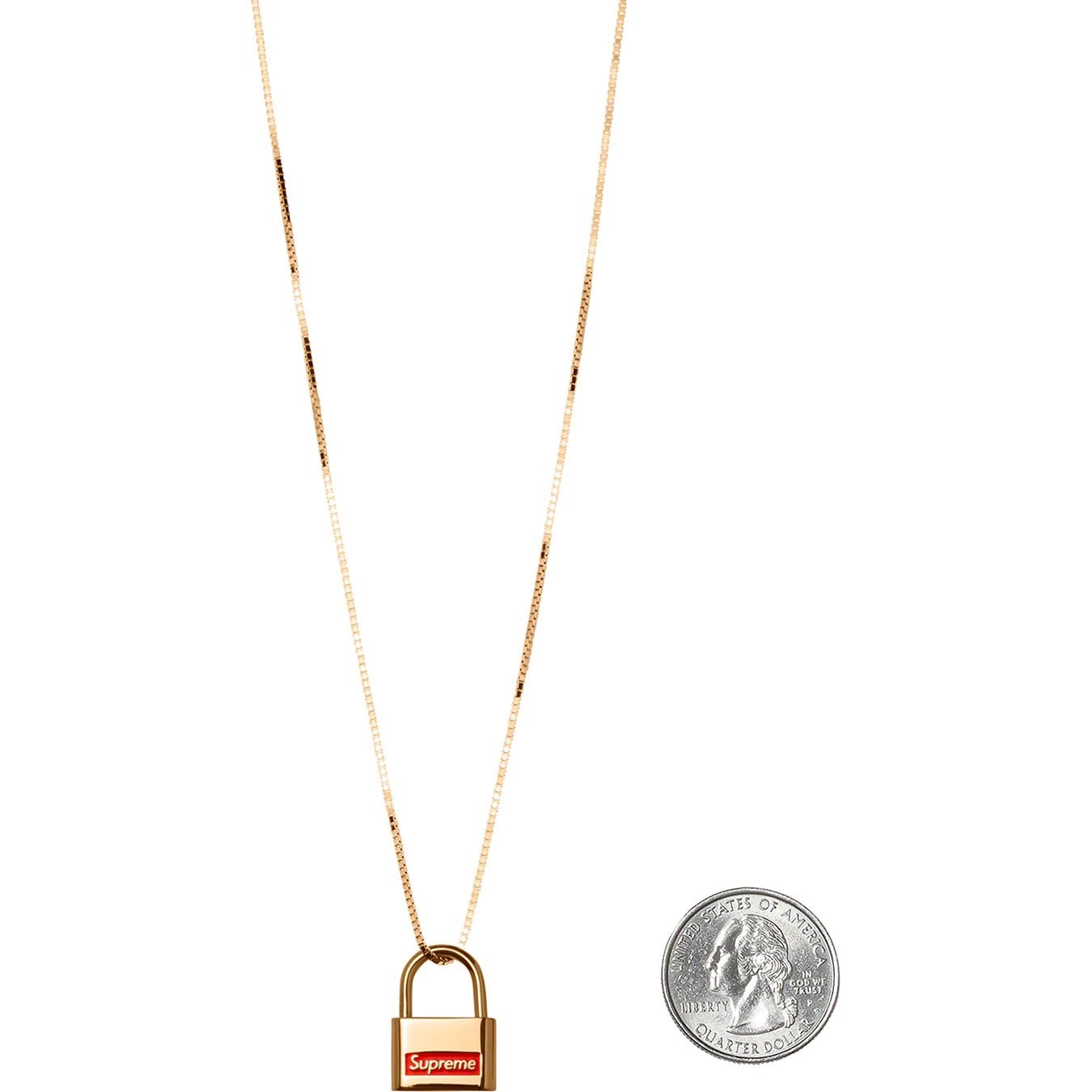 Supreme®/Jacob & Co. 14K Gold Lock Pendant view 2
